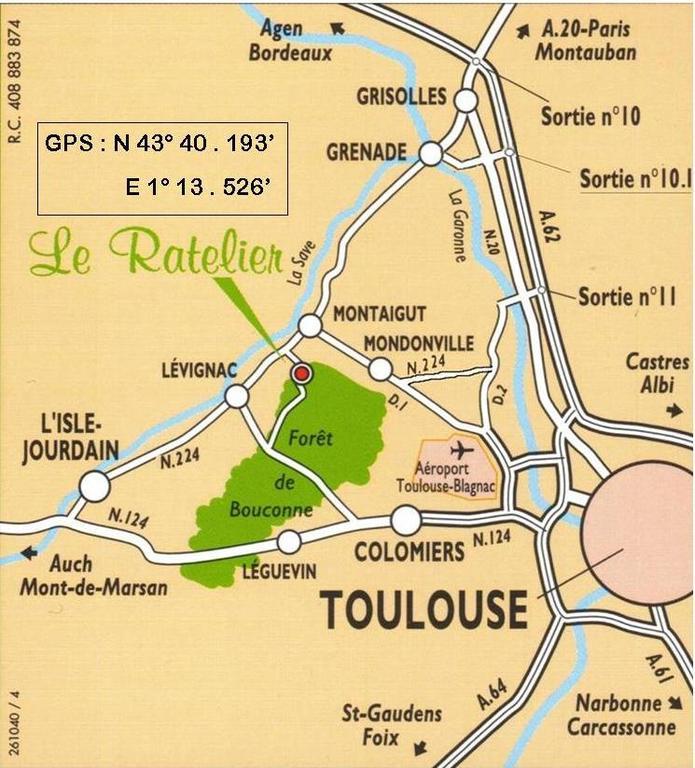 Le Ratelier Hotel Montaigut-sur-Save ภายนอก รูปภาพ